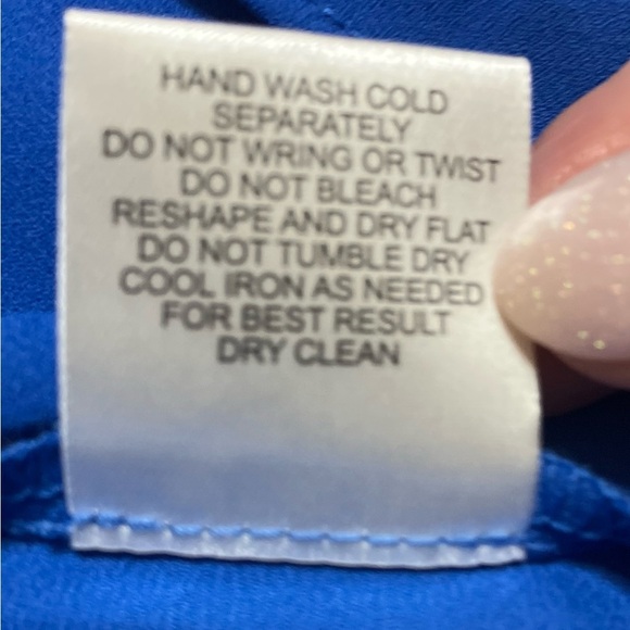 Pink Rose Vibrant Blue Mini Dress 💕 - Picture 3 of 8